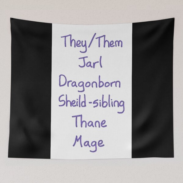 Item preview, Gender-Neutral Titles (nerdy version, purple) designed and sold by Dark Moon Art Studio.