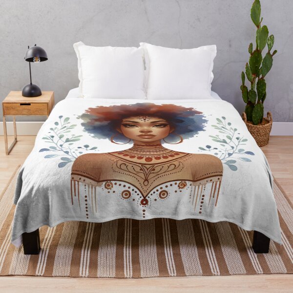 Item preview, Black woman watercolour art LXVII designed and sold by My Aspian.