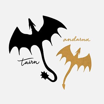 "Tairn and andarna fourth wing" Art Board Print for Sale by
