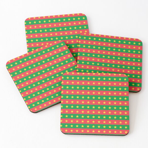 Item preview, Red Green Yellow Star Burkina Faso Flag French Language Ouagadougou Sahel Region African Patriotic Pattern designed and sold by PenguinForests.