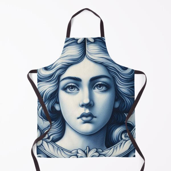 Item preview, Delft Tile With Woman Face No.2 designed and sold by ArtNook777.