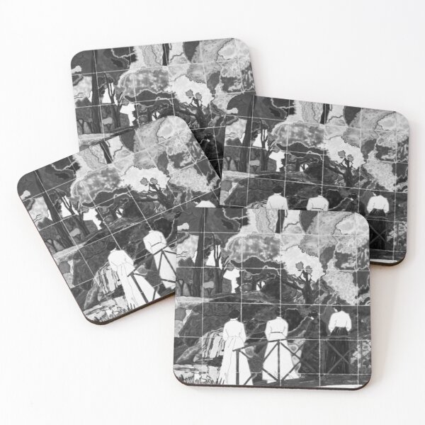 Item preview, Tile Forest Scene Jerez Black and White Vertical designed and sold by eddiebarronshop.
