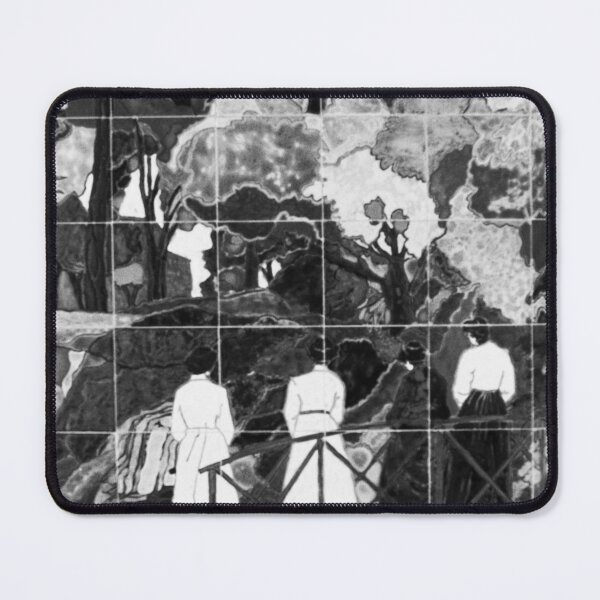 Item preview, Tile Forest Scene Jerez Black and White Vertical designed and sold by eddiebarronshop.