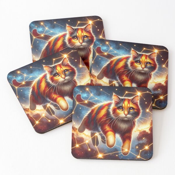 Item preview, Aries: Fiery Cat, Fearless Adventurer designed and sold by ZodiBlend.
