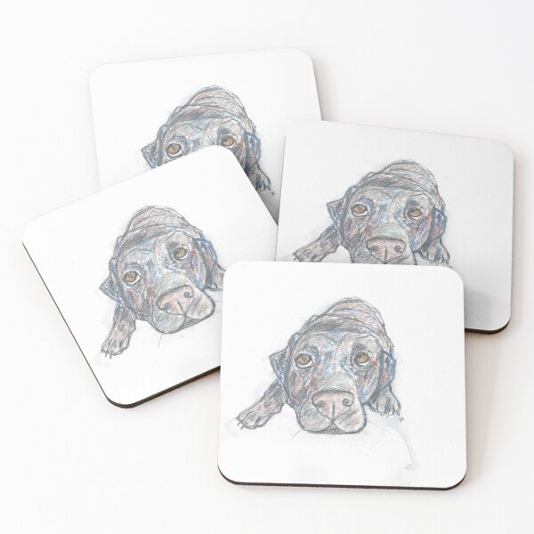 Item preview, Chocolate Labrador Portrait designed and sold by DebTheZeb.