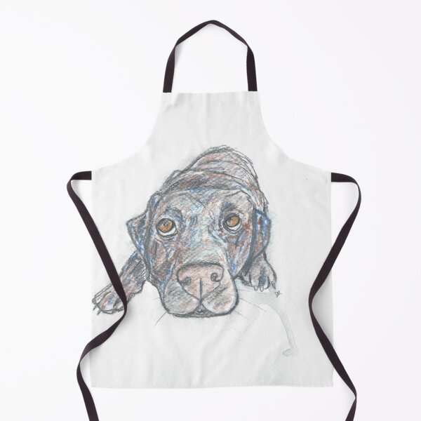 Item preview, Chocolate Labrador Portrait designed and sold by DebTheZeb.