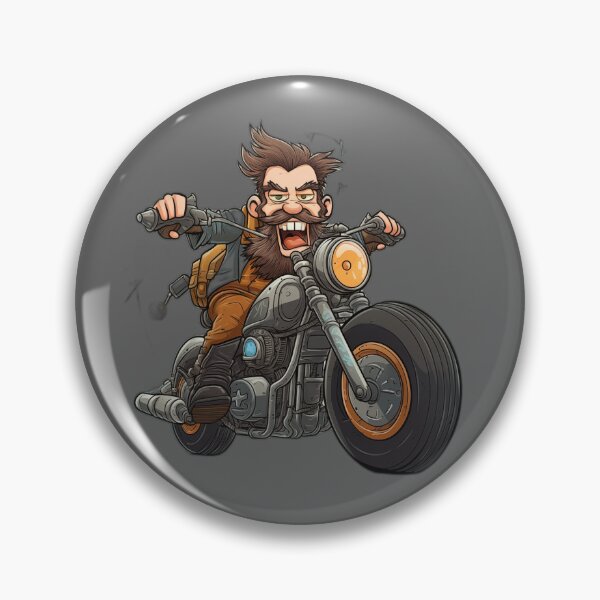 Item preview, Cartoon motorcycle rider designed and sold by BandA-Merch.