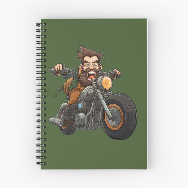 Item preview, Cartoon motorcycle rider designed and sold by BandA-Merch.