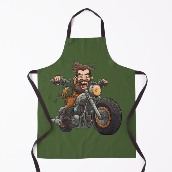 Item preview, Cartoon motorcycle rider designed and sold by BandA-Merch.