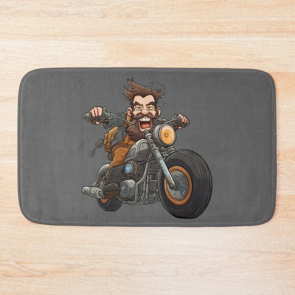 Item preview, Cartoon motorcycle rider designed and sold by BandA-Merch.