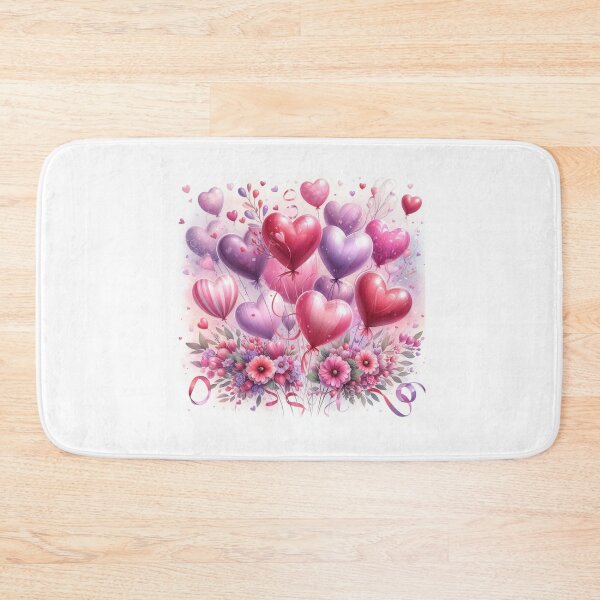 Item preview, Pink Ballon Flower Valentine designed and sold by Nicesiri.