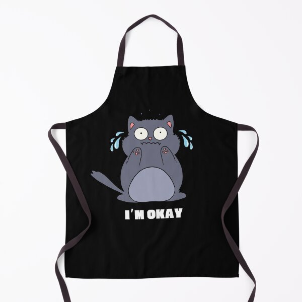 Item preview, I'm Okay Funny Cute Cat designed and sold by FrescoNat.