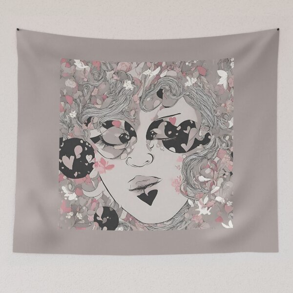 Item preview, Amazing woman face abstraction designed and sold by Vilemo.