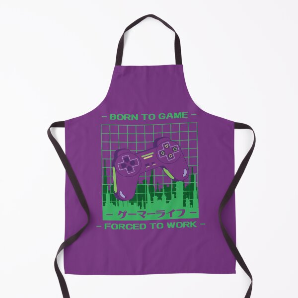 Item preview, Born to Game, Forced to Work - Purple & Green designed and sold by trossi.