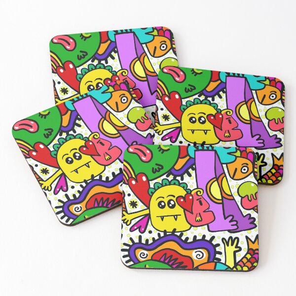 Item preview, olygonal  colorful cartoons designed and sold by Dhirendra Rajpurohit.