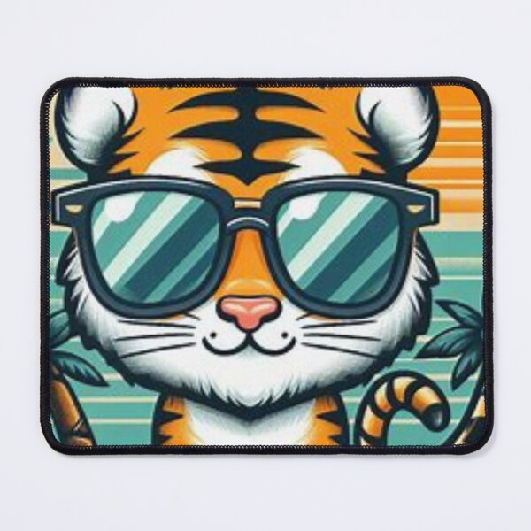 Item preview, "Tiger with sunglasses":Cute Tiger that is Wearing Sunglasses designed and sold by Obinne.