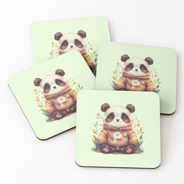 Artikelvorschau, Niedlicher Panda-Buchstabe P entworfen und verkauft von Itsheartshop.