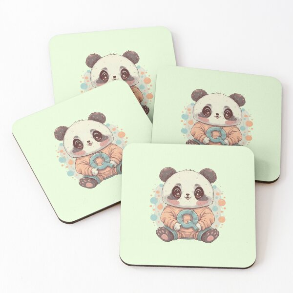Artikelvorschau, Niedlicher Panda-Buchstabe Q entworfen und verkauft von Itsheartshop.