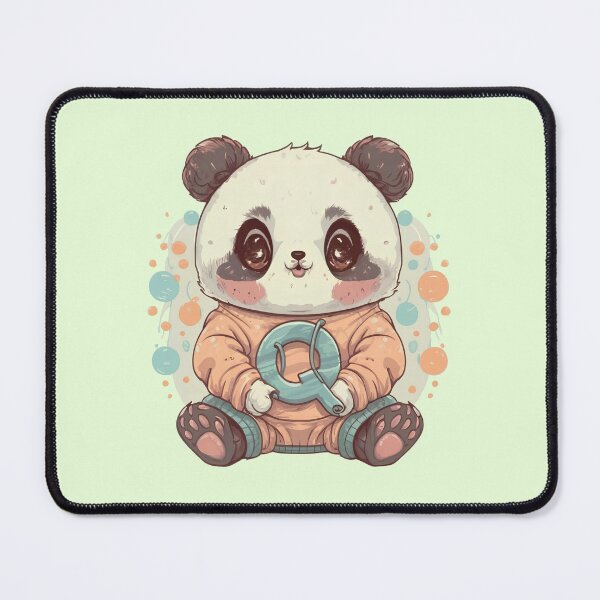 Item preview, Cute Panda Letter Q designed and sold by Itsheartshop.