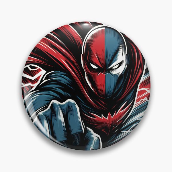 Item preview, Dynamic Red and Blue Superhero Logo designed and sold by ByteyCreatives.