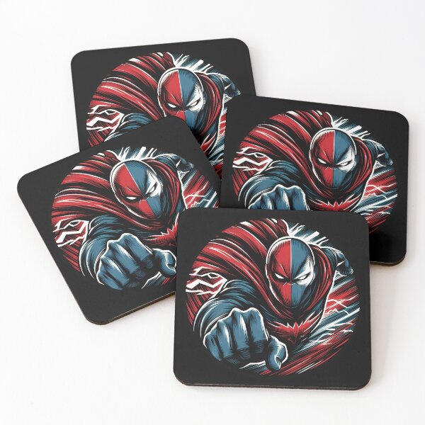 Item preview, Dynamic Red and Blue Superhero Logo designed and sold by ByteyCreatives.
