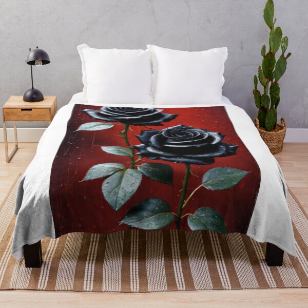 Item preview, Two black roses nestle within a weathered designed and sold by Barrettlawon.