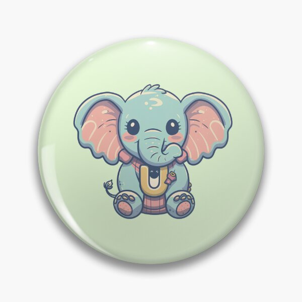Artikelvorschau, Niedlicher Elefant-Buchstabe U entworfen und verkauft von Itsheartshop.