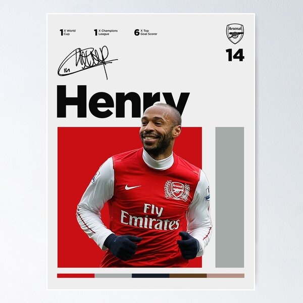 Item preview, Thierry Henry Poster designed and sold by RubySport.