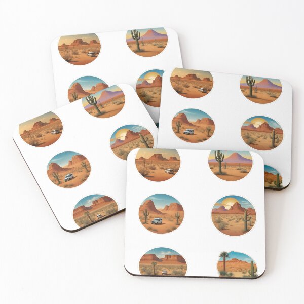Item preview, 6 stickers a day at the desert designed and sold by Digistorma.