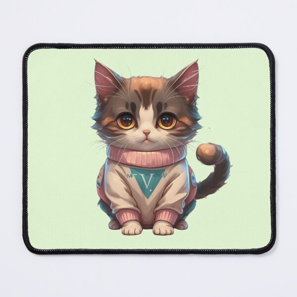 Artikelvorschau, Niedlicher Katzenbuchstabe V entworfen und verkauft von Itsheartshop.