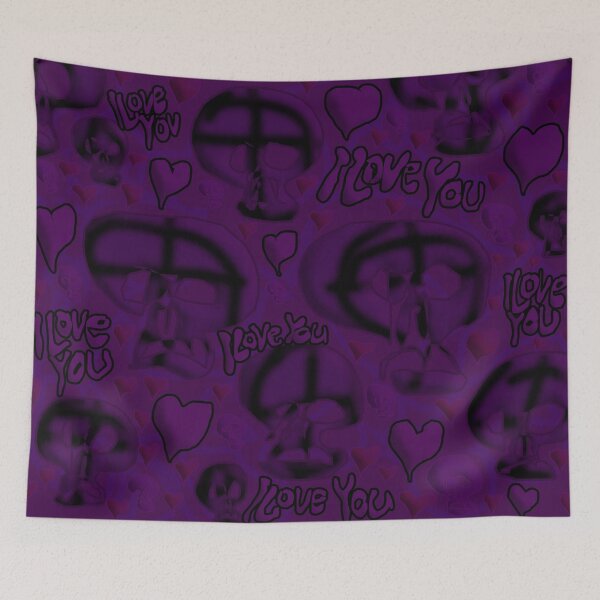Item preview, I love You (Purple Dark) designed and sold by skullbal.