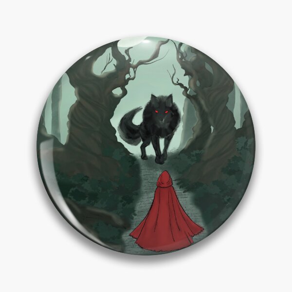 Item preview, Girl in a red cloak meets a Wolf in the forest designed and sold by TJF-Arts.