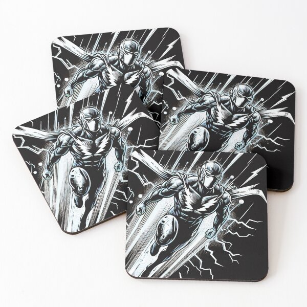 Item preview,  Dynamic Male Superhero in Action designed and sold by ByteyCreatives.