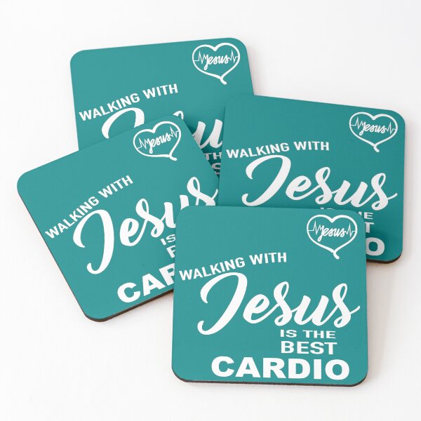 Item preview, Walking with Jesus is the best cardio. designed and sold by marked-aus.