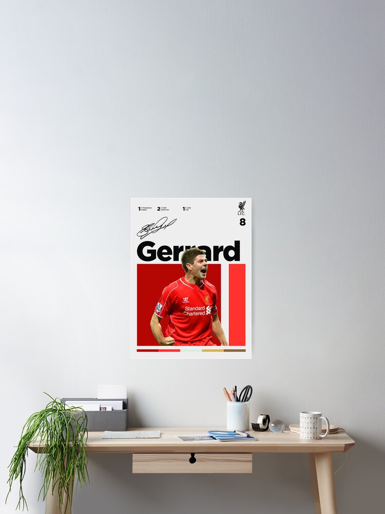 Thumbnail 2 of 3, Poster, Steven Gerrard Poster designed and sold by RubySport.