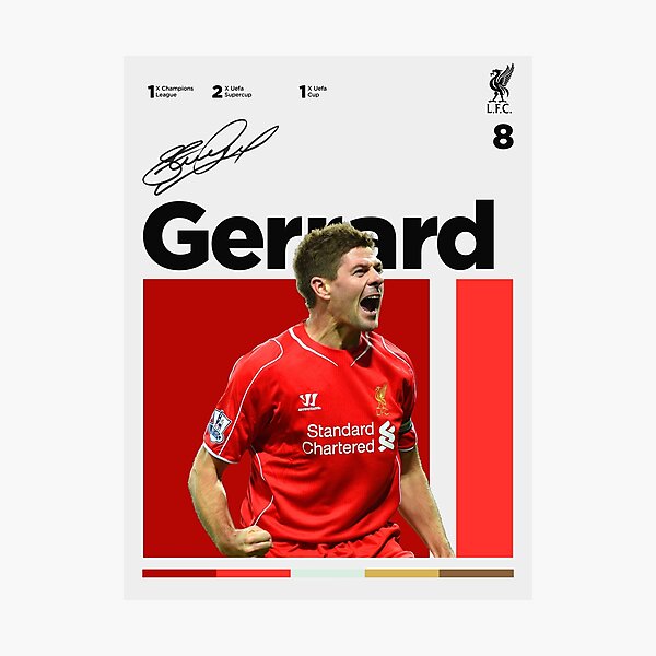 Item preview, Steven Gerrard Poster designed and sold by RubySport.