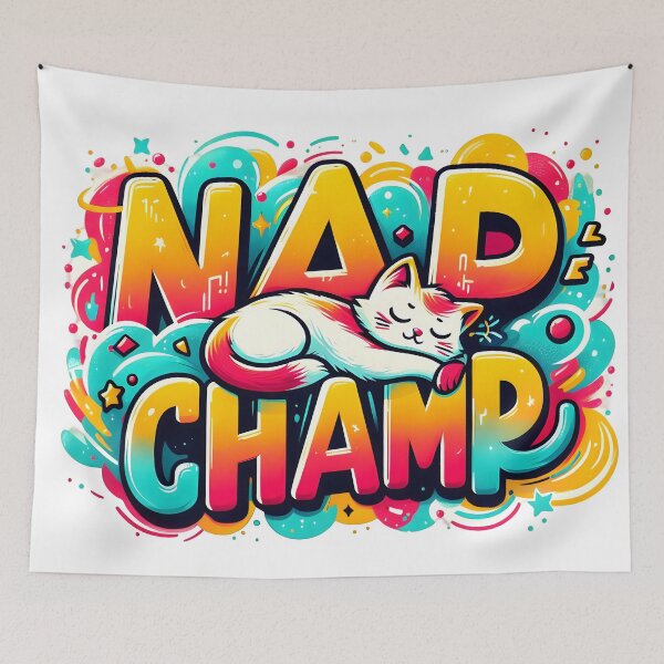 Item preview, Sleepy Cat, Nap Champ, Napping, Sleeping, Nap Time designed and sold by TrueArtVibes.