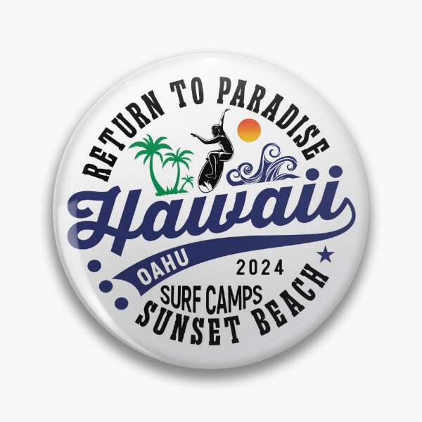 Item preview, Sunset Beach Oahu - Hawaii Surf Camps designed and sold by eclecTEEq.