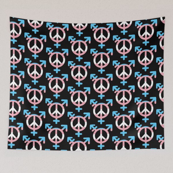Item preview, Peace, Love, and Transgender Unity Symbol designed and sold by PrideDownUnder.