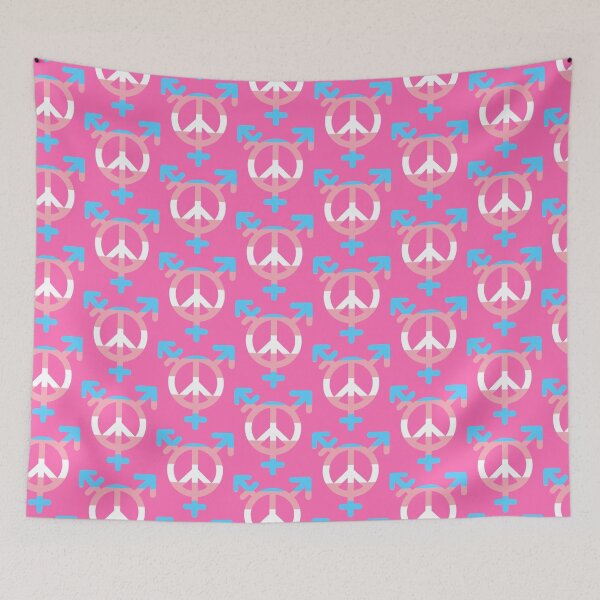 Item preview, Peace, Love, and Transgender Unity Symbol designed and sold by PrideDownUnder.