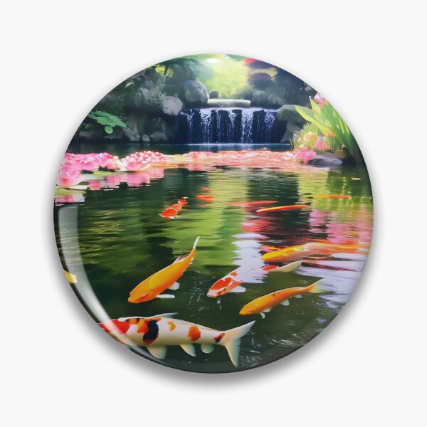 Artikelvorschau, Wunderschöne Koi-Fische in einem wunderschönen Teich entworfen und verkauft von Wilson2024.