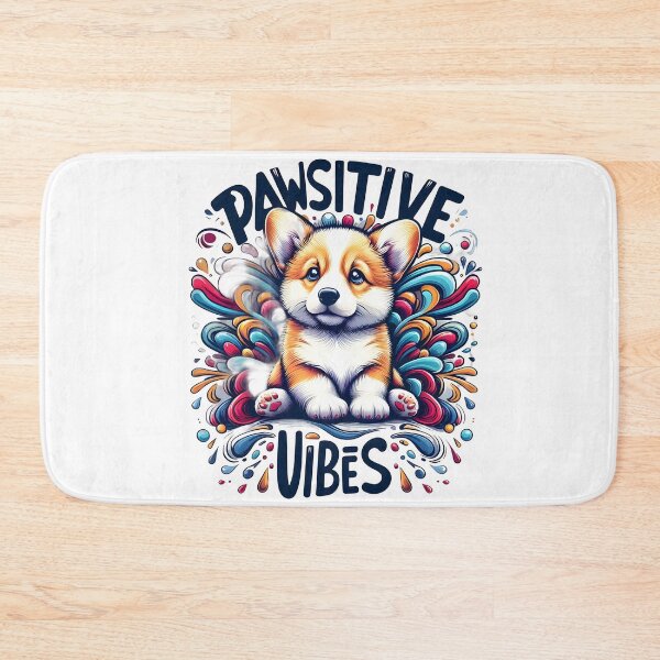 Item preview, Pawsitive, Dog, vibes, Welsh Corgi designed and sold by TrueArtVibes.