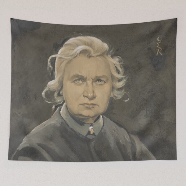 Item preview, Ottilie W Roederstein, self-portrait with crossed arms, 1926 designed and sold by Mauswohn.