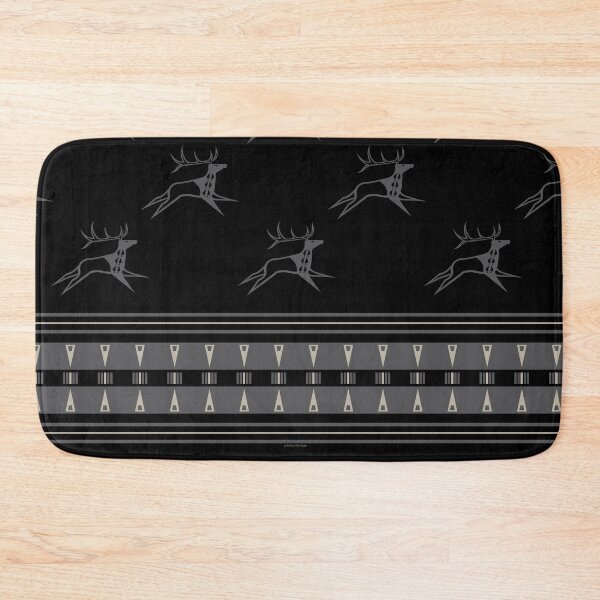 Item preview, Elk Running (Black and Gray) designed and sold by MelvinWarEagle.