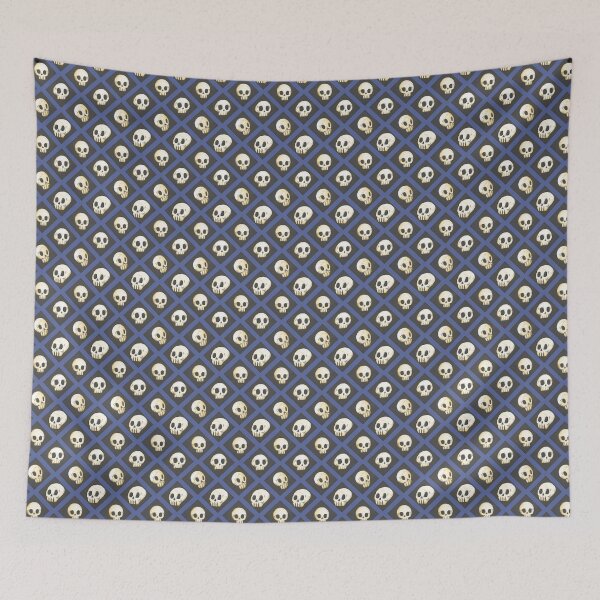 Item preview, Tiling Skulls 4/4 - Blue designed and sold by Charlie Knight.