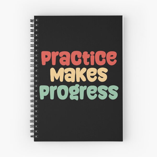 Item preview, Practice Makes Progress designed and sold by Digital Art Works Hub.