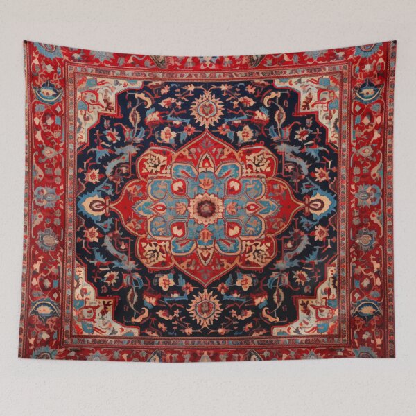 Item preview, Vintage Oriental Persian Carpet Pattern designed and sold by GrinGalore.