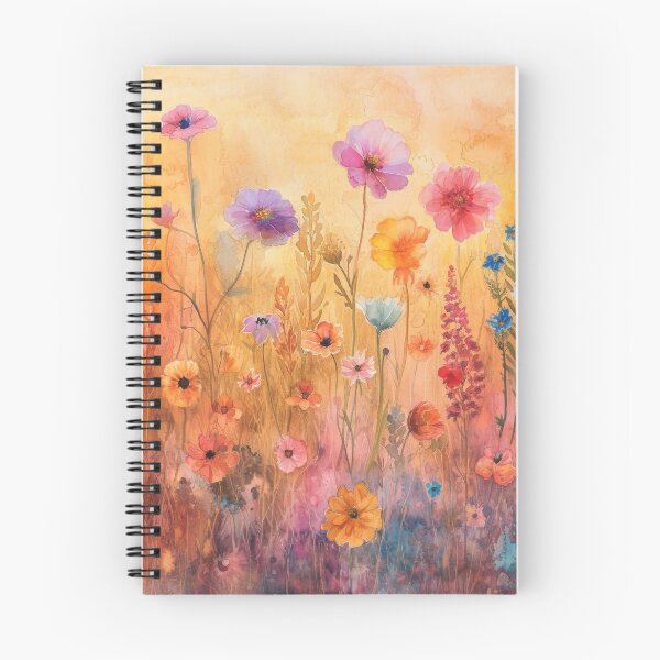 Item preview, Watercolor wildflowers, warm tones designed and sold by Plant-shop.