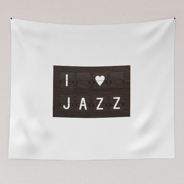 Item preview, Flip Board with wood texture | I Love Jazz designed and sold by trepiu.