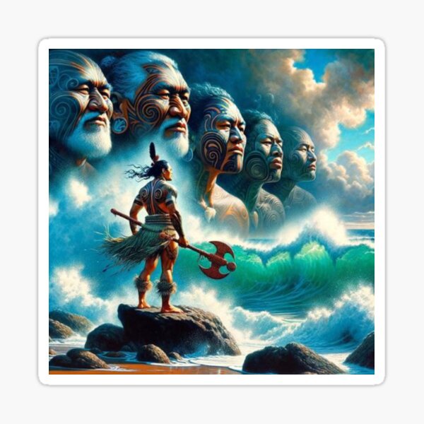 Item preview, Guardians of the Waves: Ancestral Voices of Aotearoa designed and sold by CultDigHoriz.